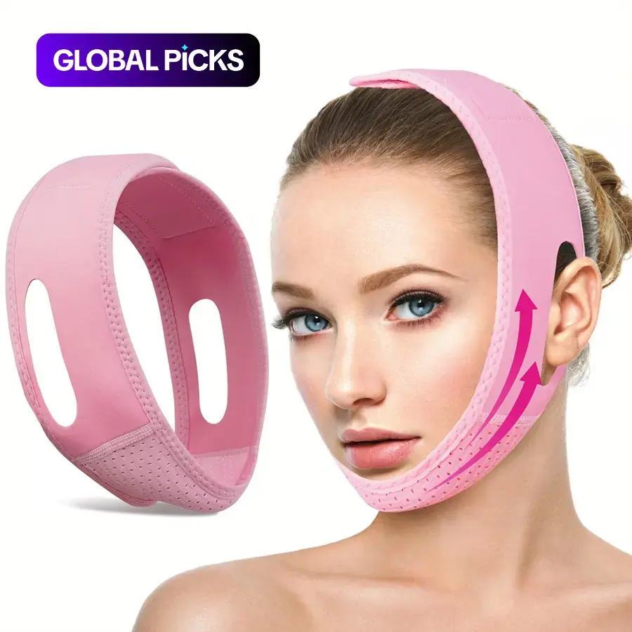 Reusable V-Shaped Face-Lifting Bandage, Double Chin Slimming Bandage & Reducer, Anti-Sagging Sleep Facial Wrap, Comfortable Skincare Tool for Women, Face Lifting Device, Skin Care Tools, Chin Strap