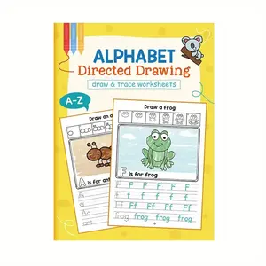 A-Z Letter Tracing Workbook with Practice Sheets, Step-By-Step Alphabet Exercises for Kids Aged 3+, Preschool Learning Activities