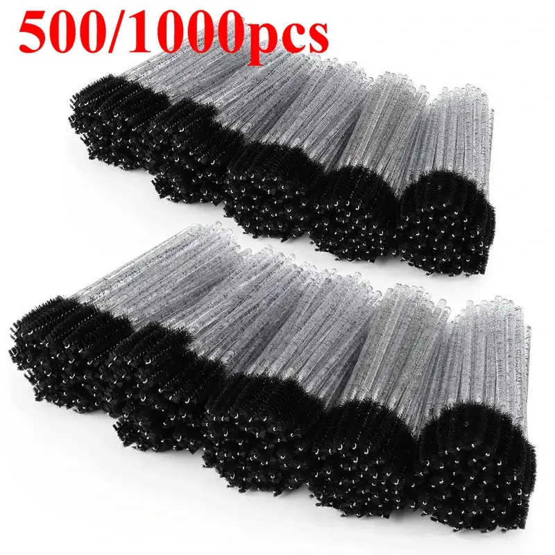 100/500/1000pcs Disposable Mascara Wands Eyelash Brush Spoolies for Eyebrow Eye Lash Extension Colorful Wholesale Cosmetics Makeup Tool Beauty Tools Cosmetic Brushes