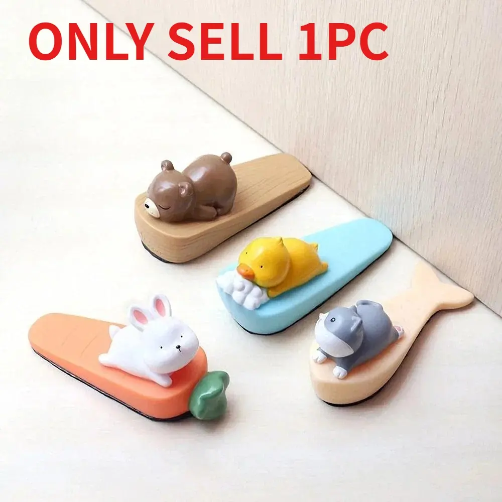 Cute Cartoon Animal Door Stopper, Durable PVC Non-Slip Door Wedge, Household Safety Anti-Scratch Door Holder, Lovely Decorative Ornament for Indoor Home Interior Use