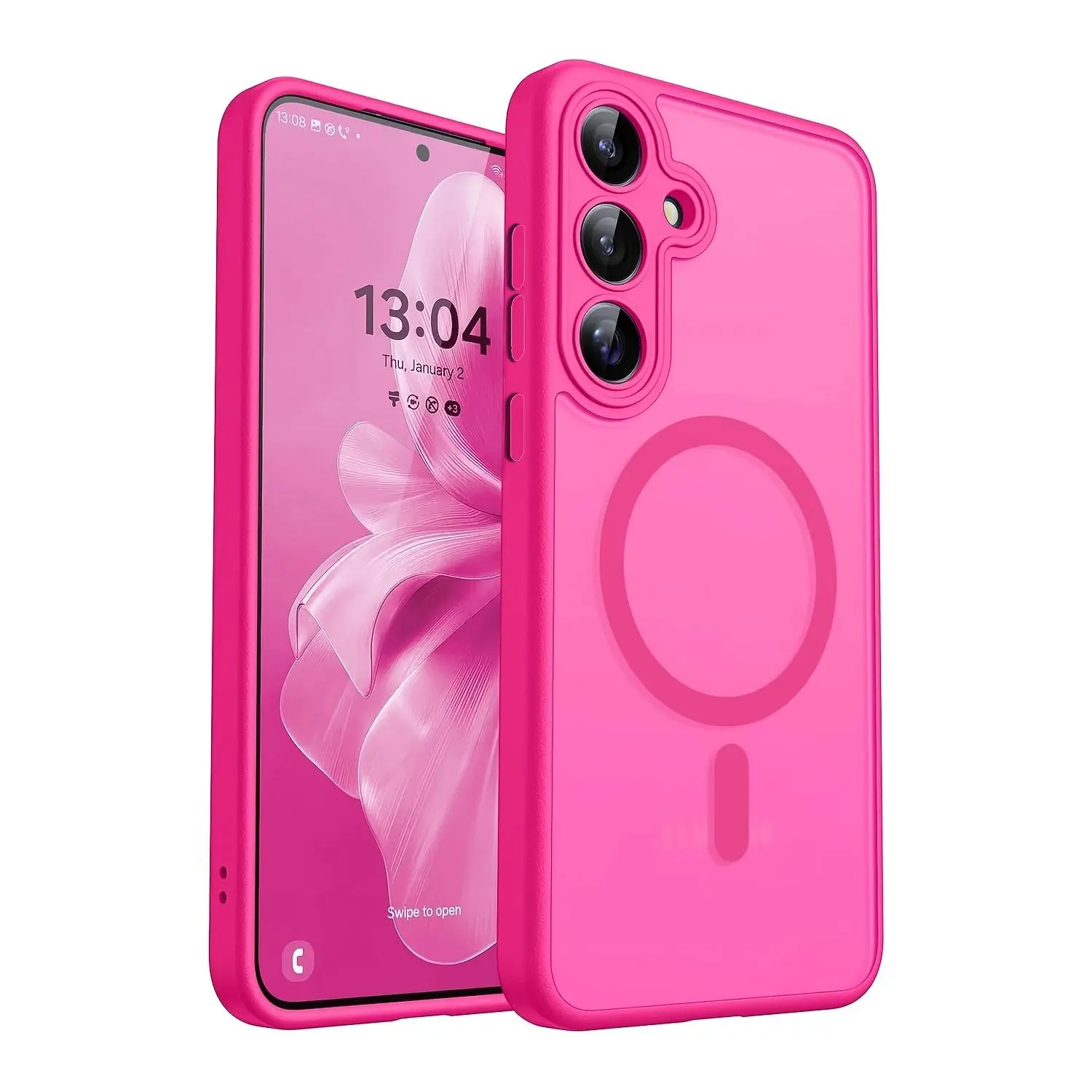 Phone Case - Matte Translucent Magnetic Easy Phone Case Full Coverage for Galaxy A16/A17/A26/A36/A56/A27/A37/A57 Series Phone Case Anti-Fall Protective Cover