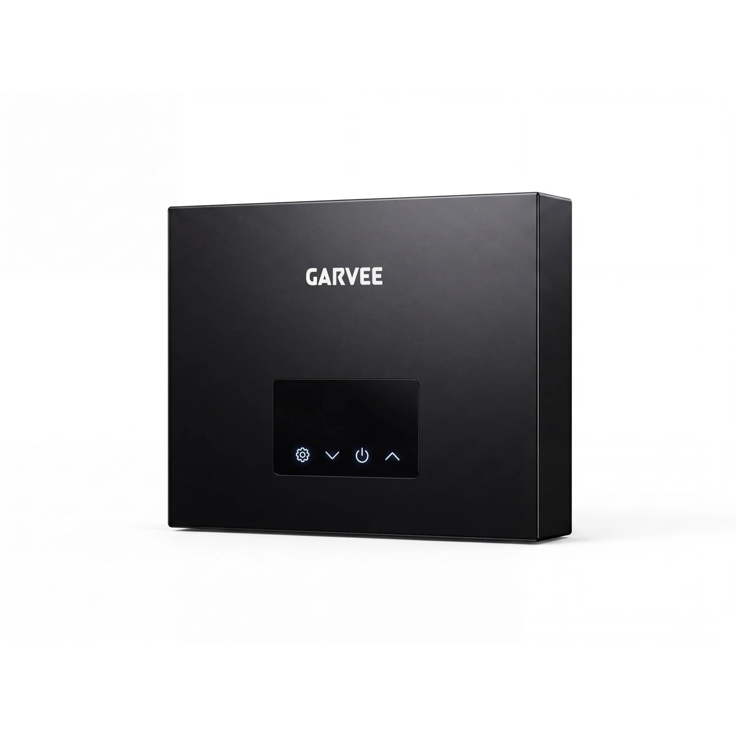 11kW 240V Tankless Electric Water Heater, On-Demand Hot Water, Digital Display, Self-Modulating, Square Metal Body