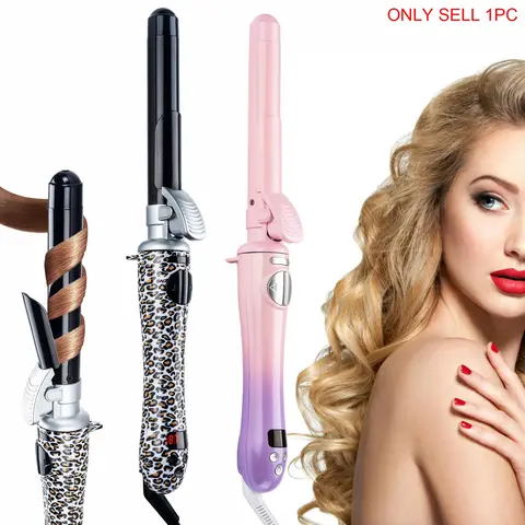 25mm Automatic Rotating Hair Curler, 1 Box Electric Hair Curler with LCD Display, Hair Styling Tool for Home & Salon Use, Hair Curling Iron, Automatic Curling Irons, Curling Iron Styler, Self Rotating Curler, Curly Hair