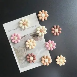 10pcs Refrigerator Magnets, Flower Fridge Magnets, Kawaii Decorative Magnets, Personalized Fridge Magnet For Kitchen Office