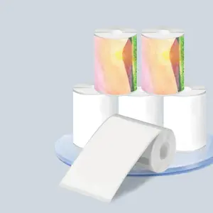 Thermal Printing Paper, 6 Rolls Waterproof & Oil Resistant Kitchen & Office Labels, Blank Label Paper for NELKO PM220/PM110 Phomemo M110/M220 Printers