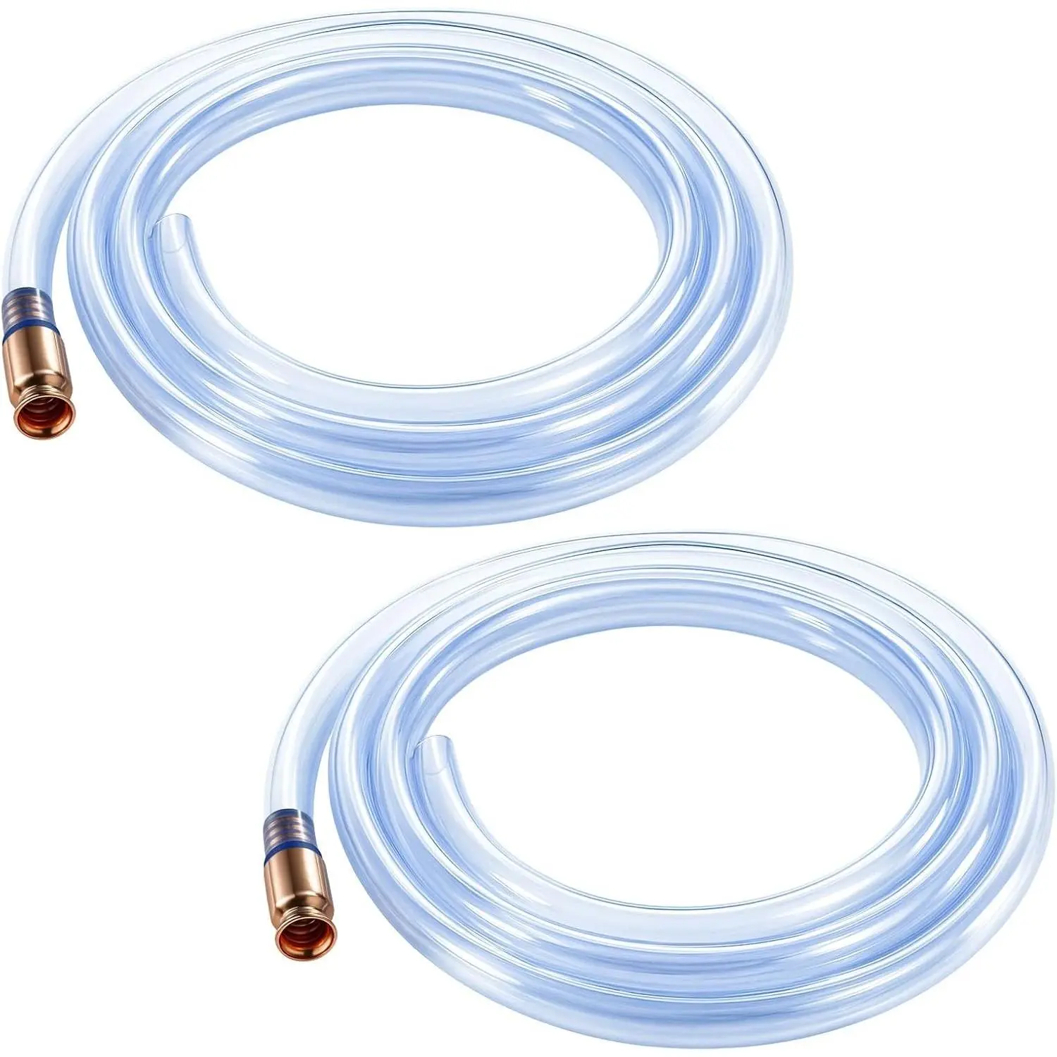 2-Pack Self-Priming Safety Shaker Siphon Hose, 1/2" 10ft Gas Siphon Pump for Gasoline-Fuel-Water Transfer