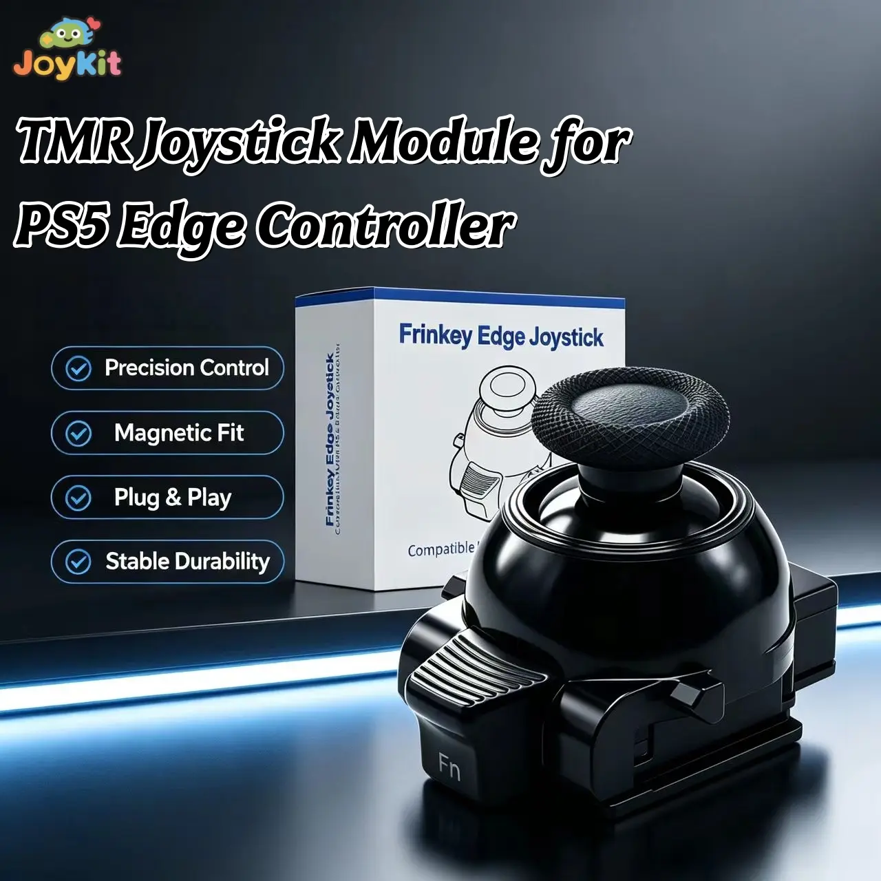 Ps5 Edge Controller Repair Kit, Plug-And-Play Zero Lag Analog Stick, Detachable Non-Slip Thumb Cap, Game Design Accessories, Gaming Console Accessory