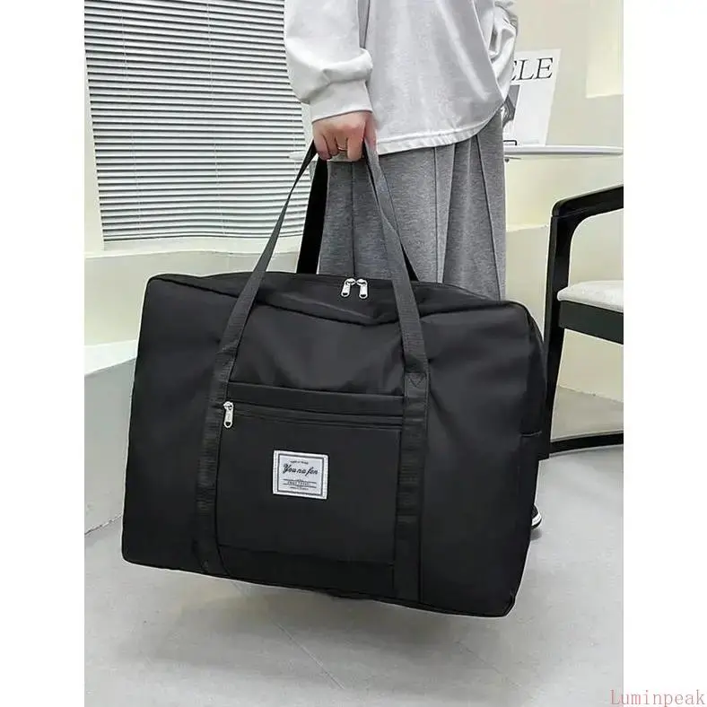 Waterproof Oxford Cloth Travel Duffle Bag, Multi-Size Spacious Storage Bag with Shoulder Strap, Heavy Duty Gym Luggage Bag for Clothes, Quilts, Bedding & Seasonal Garments