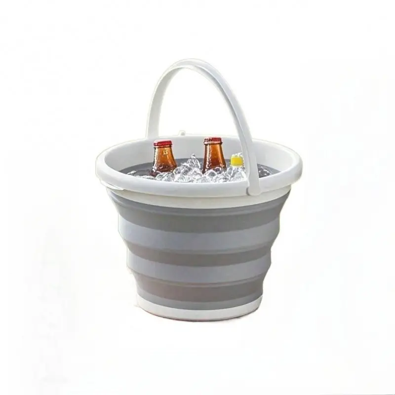 Foldable Plastic Basin (3L/5L/10L) - Collapsible Camping Car Wash Container with Ergonomic Handles, Durable Lightweight Design for Fishing Enthusiasts, Manicure-Pedicure Supplies Storage, Outdoor Travel