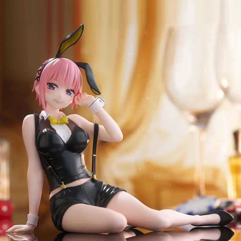 Five Equal Parts Bride Nakano Ichika Bunny Girl Figure 12cm, Anime Car Dashboard Box Decor, Gift for Fans, Collectible Model