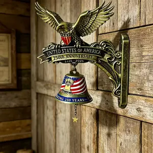 Usa 250th Anniversary Eagle Wind Chime, 1776-2026 Patriotic Front Door Decor, Celebrate American Heritage with Unique Outdoor Ornament, Hanging Decorations