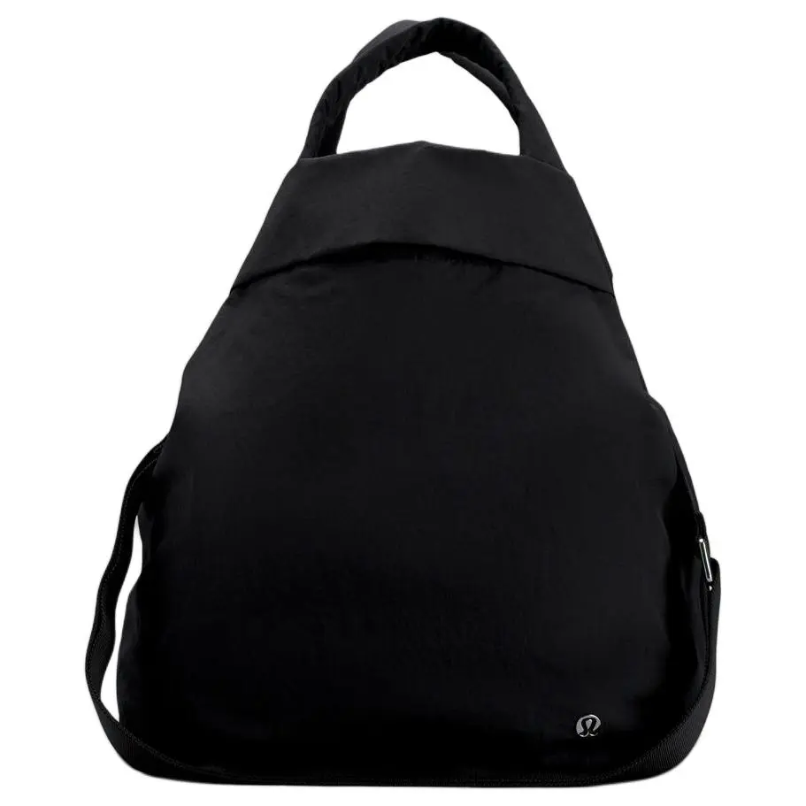Lululemon On My Level 19L Adjustable Detachable Crossbody Bag for Women – Polyester and Nylon Blend, Black