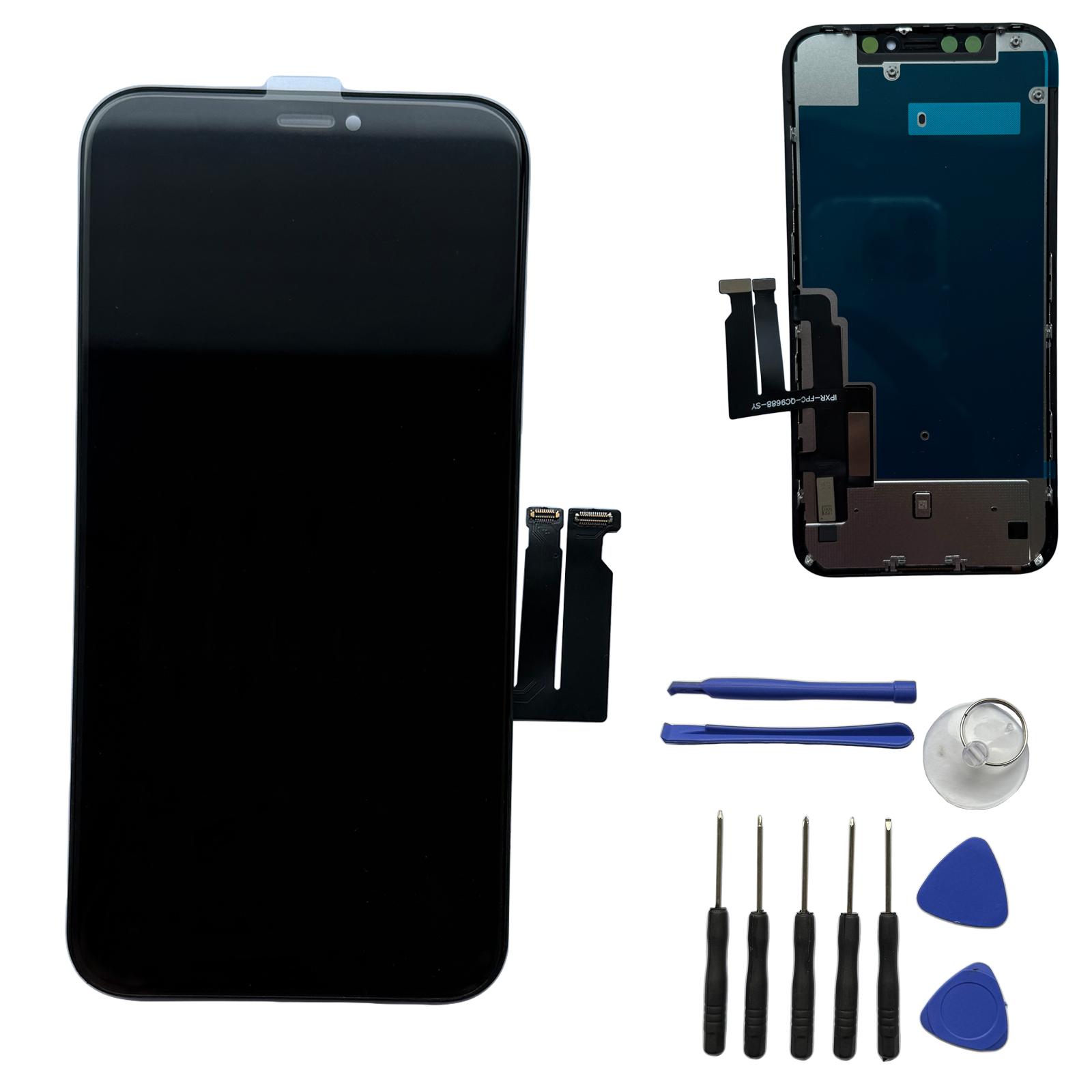 iPhone XR Screen Replacement 6.1 Inch LCD Display with Touch Digitizer Assembly, Includes Repair Tools, Compatible with A1984 A2105 A2106 A2108, Accessories