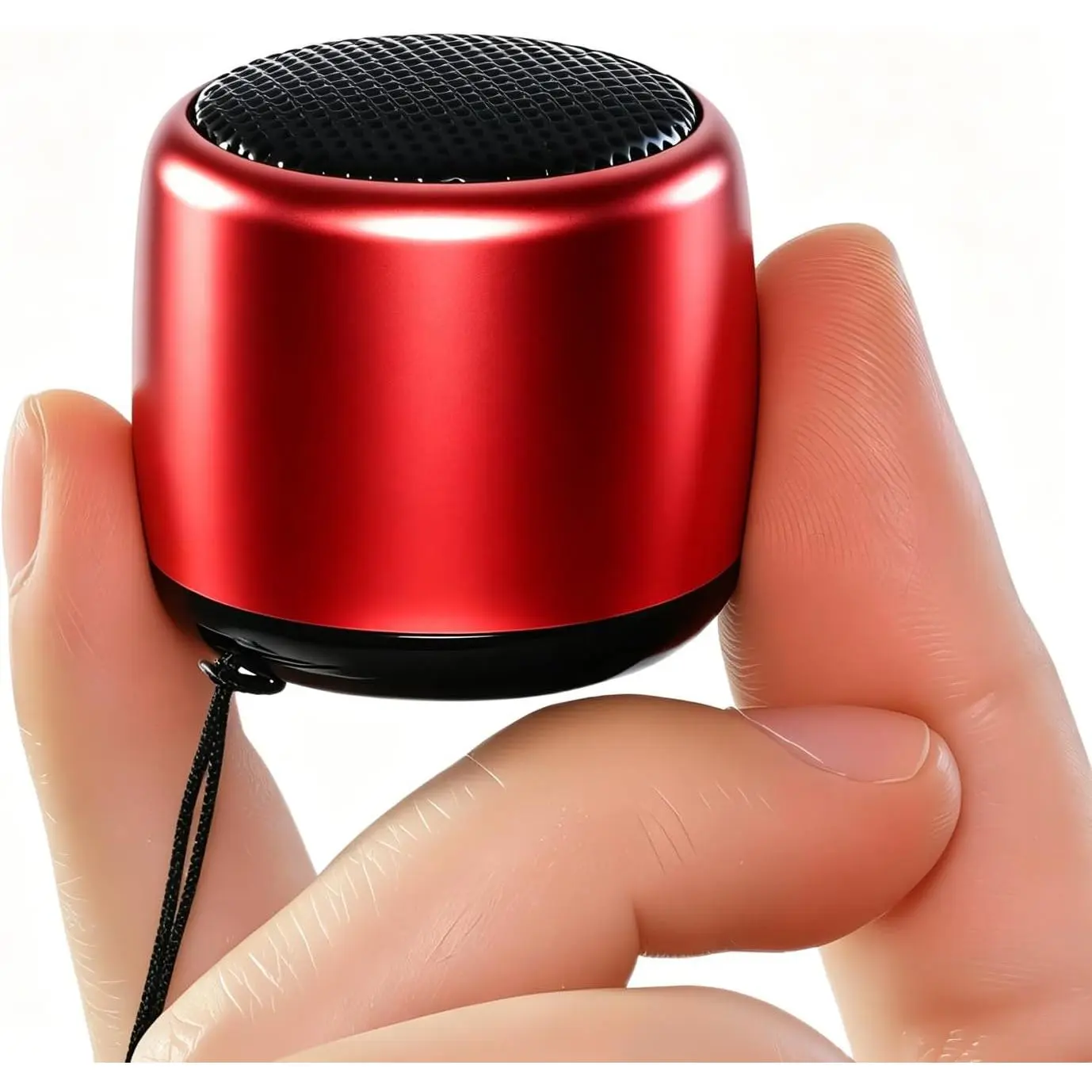 Mini Portable  Speaker with  Sound & Bass I Smallest   Speakers for Phone/PC/Tablet I Photo Selfie Button Answer Phone Calls I Cute  Speaker