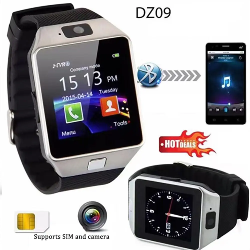 Unisex Adult Touch Screen Smart Watch - 1.44in Wearable Clock with Camera, Multi-Language Support, SIM Compatibility, Pedometer, Music Player, Remote Picture Capture for iOS & Android Phones (1pc, Dropshipping Available)