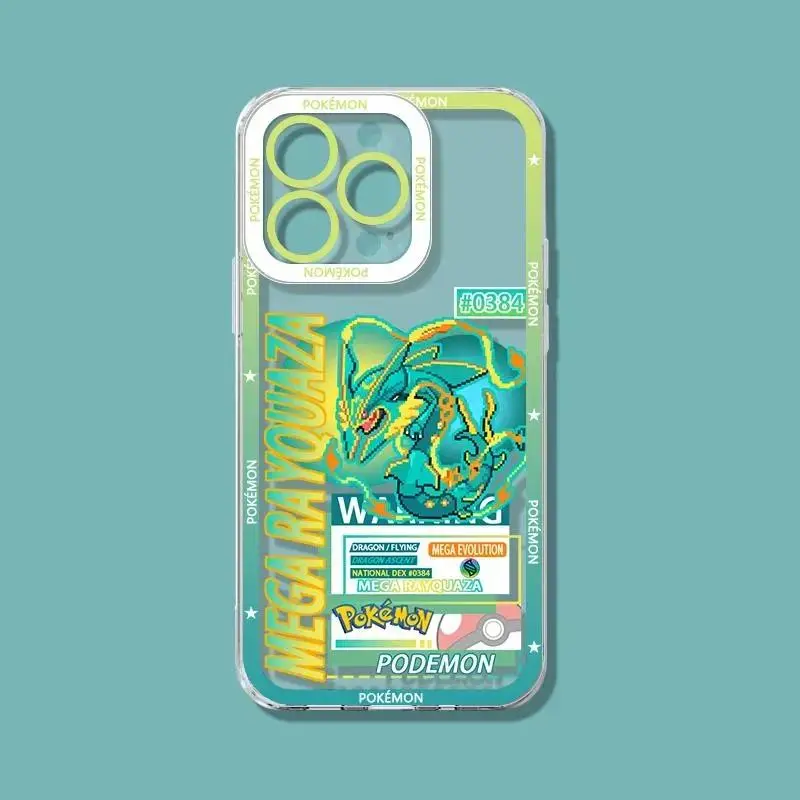 Personalized Colorful Protective Anime Phone Case for M-Mega Gardevoir Rayquaza - Anti-Scratch Resistance, Compatible with iPhone 17, 16, 15, 14, 13, 12, 11 Pro Max Plus Series Mobile Accessories, Protection, Iphone Series