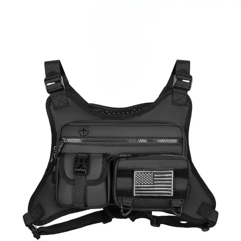 Lightweight Motorcycle Chest Pack - Men's Adjustable Straps Sport Tactical Backpack, Extra Storage Automotive & Motorcycle Accessory, Wide Range of Styles for Trail Running, Hiking