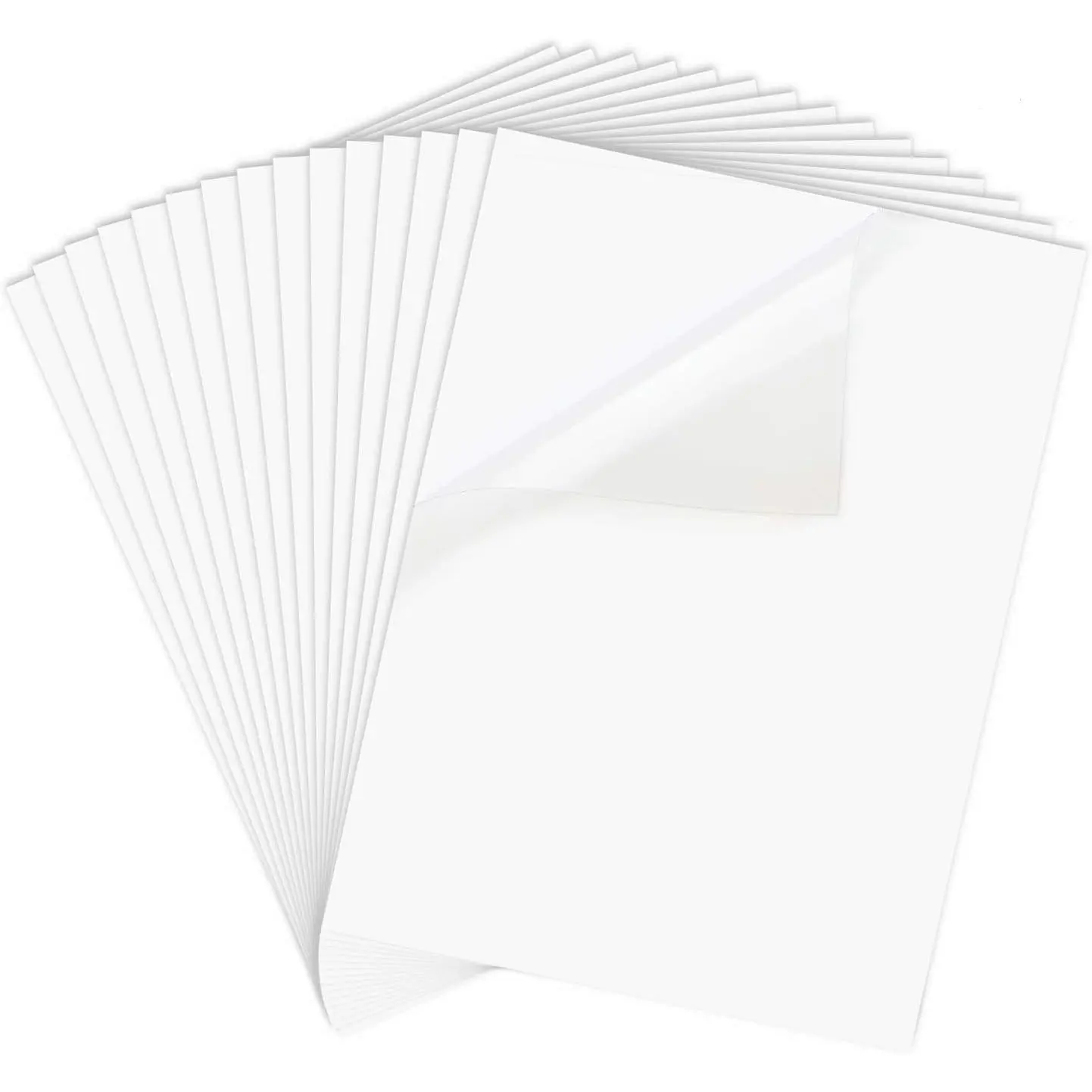 Printable Vinyl Sticker Paper for Inkjet Printer - 8.5 x 11 Inches 15 Sheets Translucent   Sticker Paper - Dries  and Holds Ink Beautifully