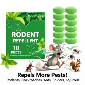 10 - Pack Popular Natural Rodent Repellent Balls! Infused with peppermint and lemon oil, these balls effectively deter squirrels, rats, spiders, and other pests. Safe, long - lasting, and easy - to - use for both indoor and outdoor applications.