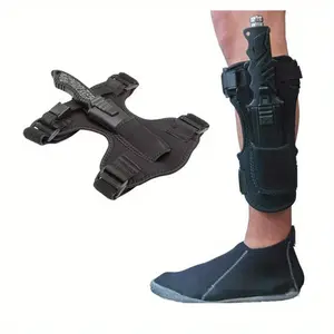 Adjustable Diving Leg Guard Knife System with Quick-release Buckle and Safety Lock - Ergonomic Design, Suitable for Diving/ Technical Divers - Diver's Underwater Knife Holder, Safety Blade Storage for Diving Equipment