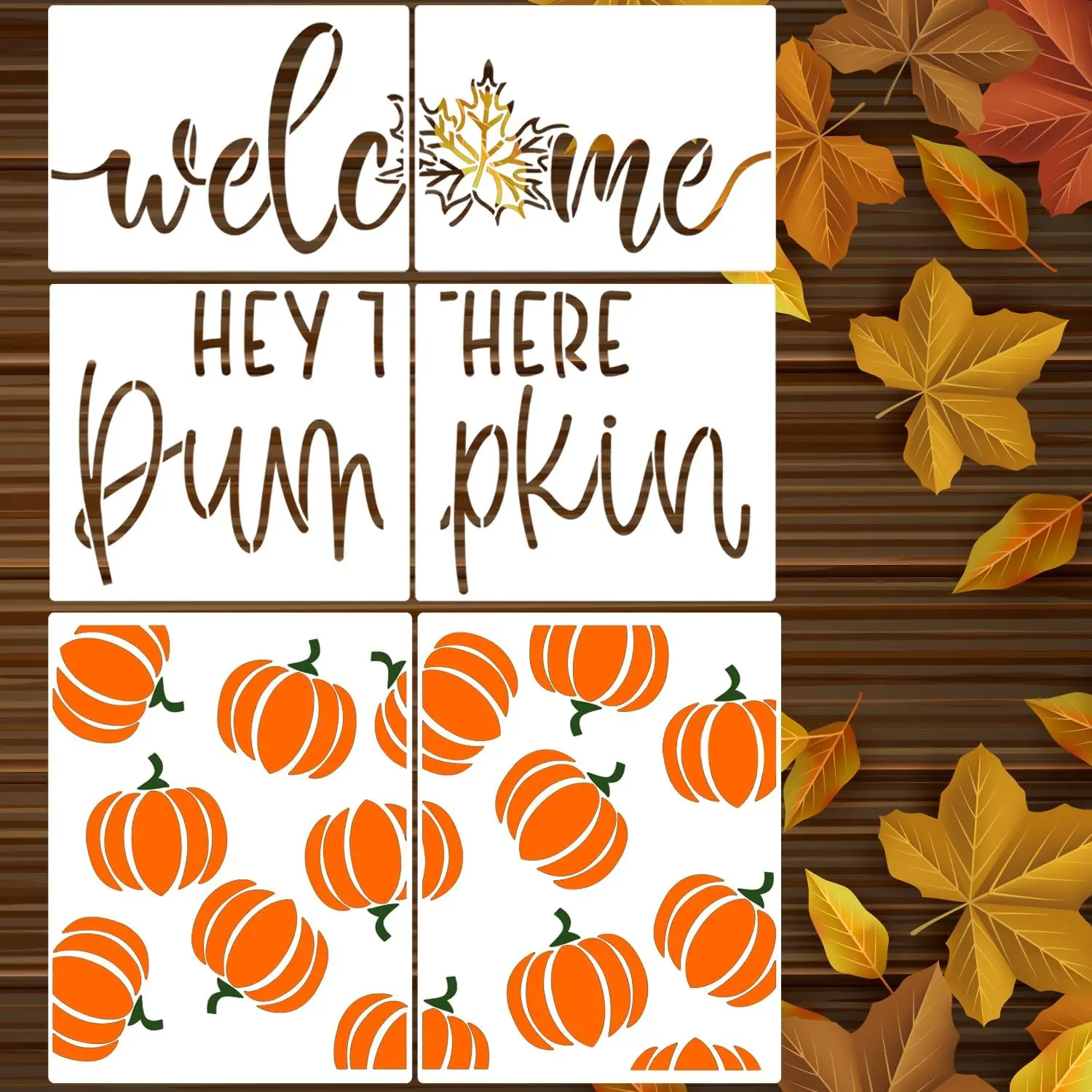 Fall Stencils for Door Mats 27”x14” Fall Doormat Stencils Pumpkin Stencil Templates for Doormat  Signs DIY Crafts Decor