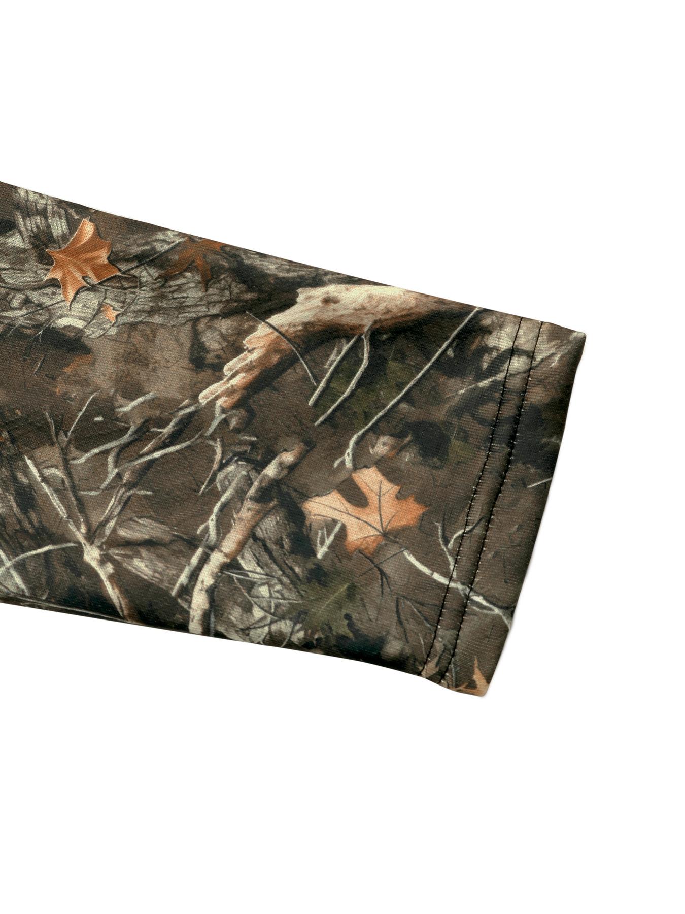 2025 Autumn New Casual Daily Camouflage Maple Leaf Floral Print Pullover Sweatshirt for Women