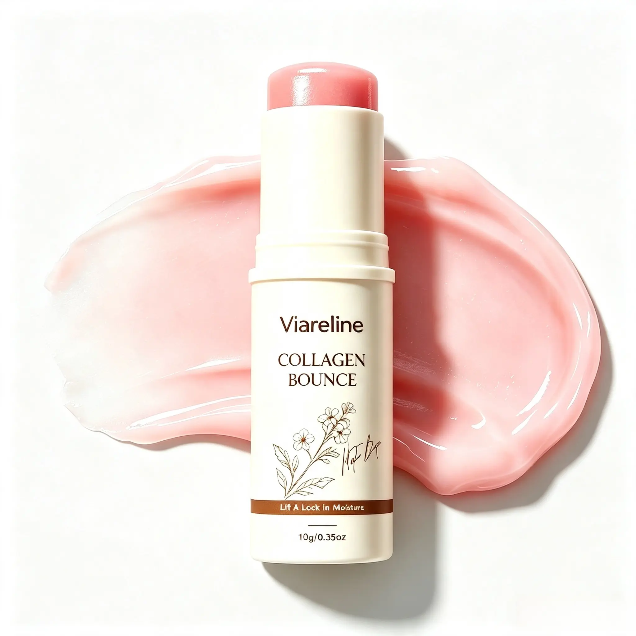 [NEW] Collagen Pink Collagen Volume Multi Balm | All In One , Collagen Stick for Youthful-Looking, Helping Look of Fine Lines, Firming Care, Anti-Aging Care | For Under-Eyes, Neck, Forehead, Smile Lines, Lip Care, Hydrating Lip Balm |