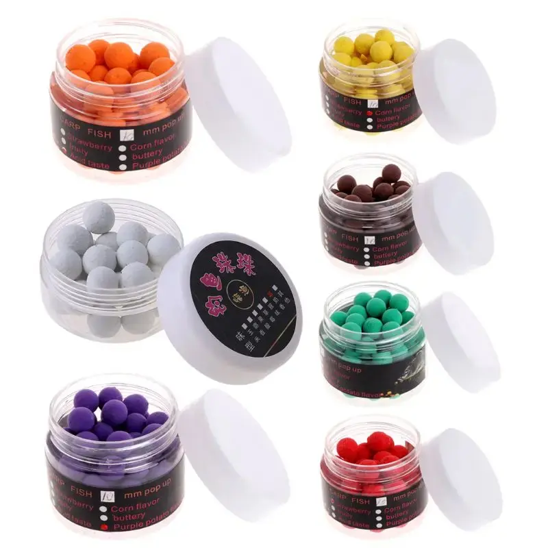 Floating Fishing Lure Artificial Baits Beads Pops Up Flavor Smell Bal