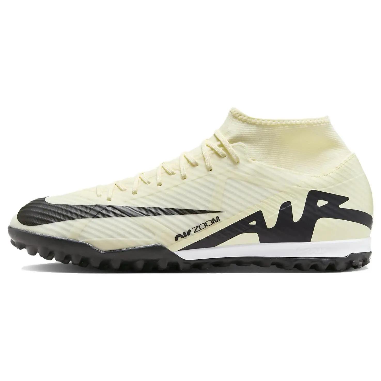Nike Mercurial Superfly 9 Men's Beige Artificial Turf Football Cleats - Agility, Speed, Stability, Sleek Design, Modern Look - House White Official Maison Mihara Casual Trainers
