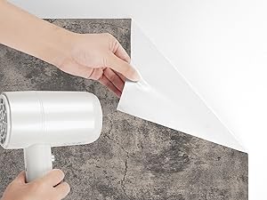 24in x 16.5ft Cement Wallpaper Peel and Stick Grey Brown Concrete Wall Covering Removable Industrial Wallpaper for Studio Restaurant Coffee Shop Loft Apartment Feature Wall Bedroom Bar