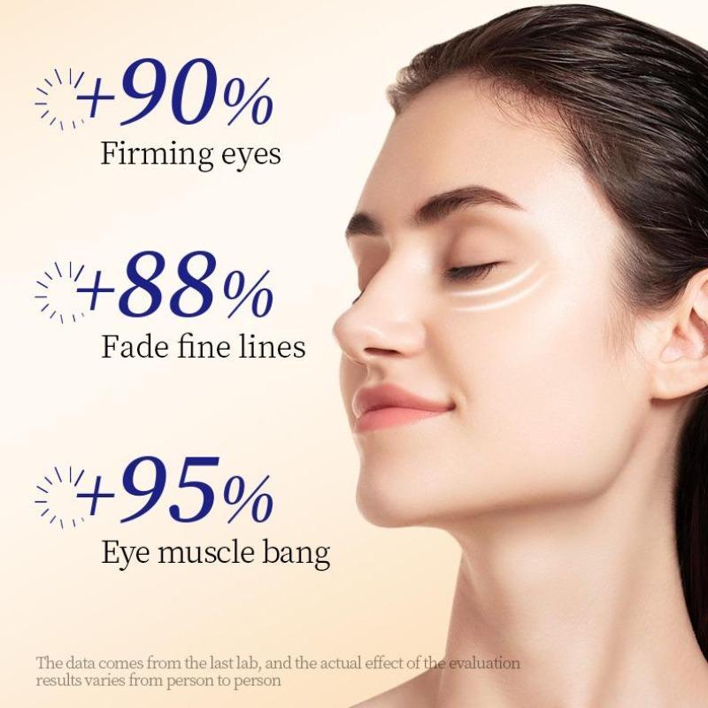 Collagen Eye Cream for Dark Circles and Puffiness, Brightening De-Puffing Eye Care for Tired Eyes and Daily Use, Under Eye Brightener