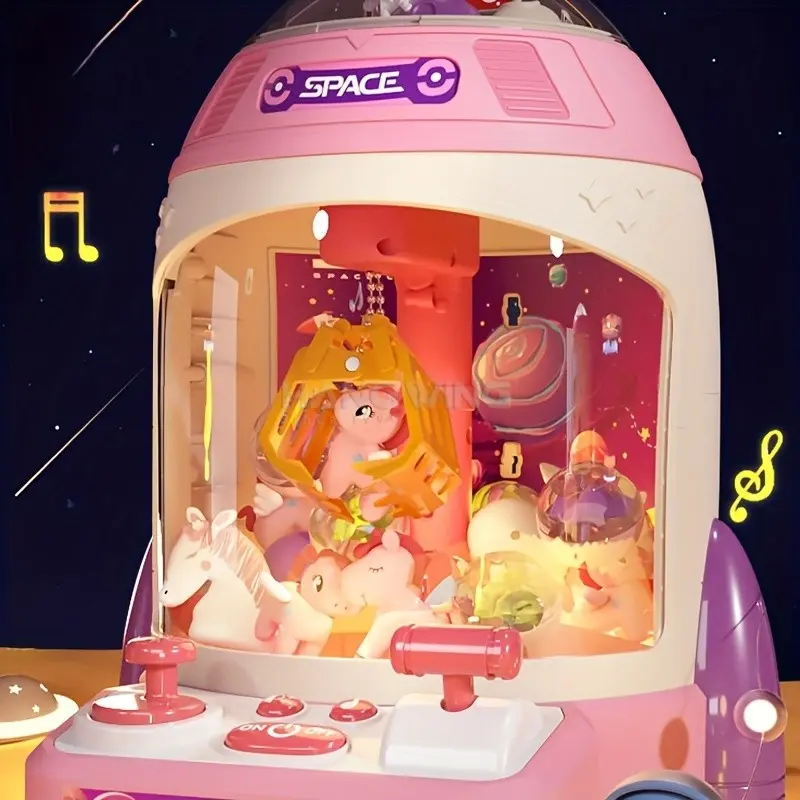 Mini Claw Machine for Home, Small Toy, Figure Picker, Gumball Machine, Birthday Gift for Girls and Boys, Christmas Present