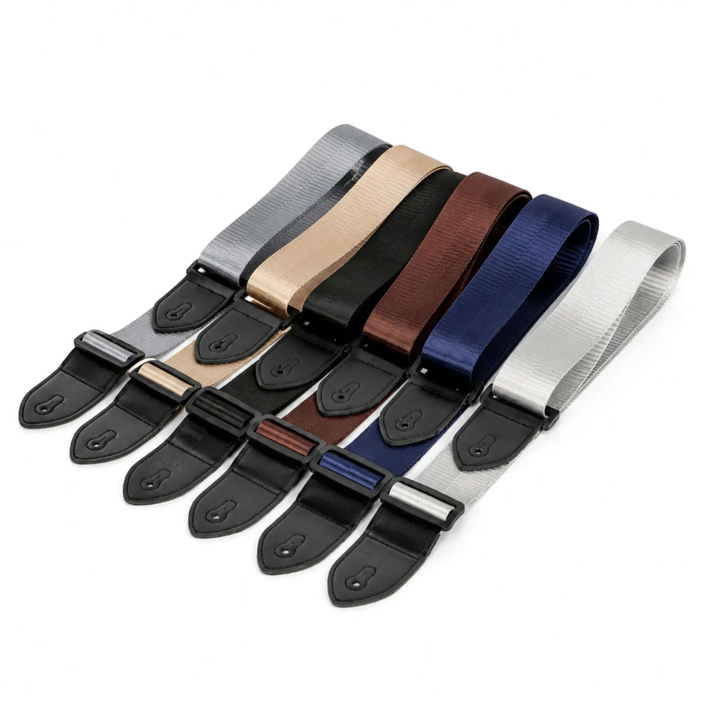 Adjustable Guitar Strap, Herringbone Woven Shoulder Strap for Acoustic Electric Bass & Classical Guitar