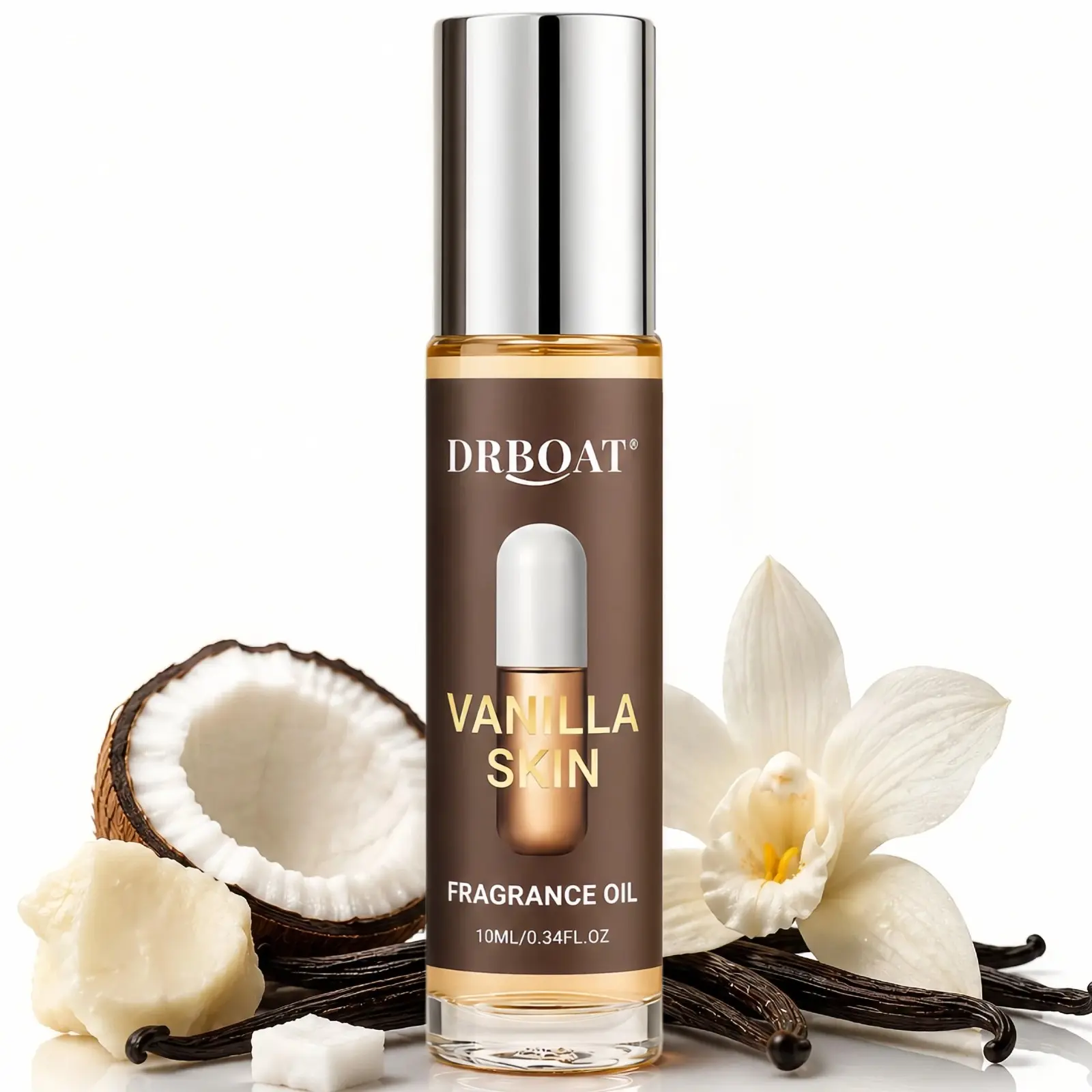 Vanilla Skin Pheromone Oil - Roll On Perfume Oil, 10ML Vanilla Skin Body Oil, Fresh Scent Fragrance Oil Traveling or Working or Dating Use.