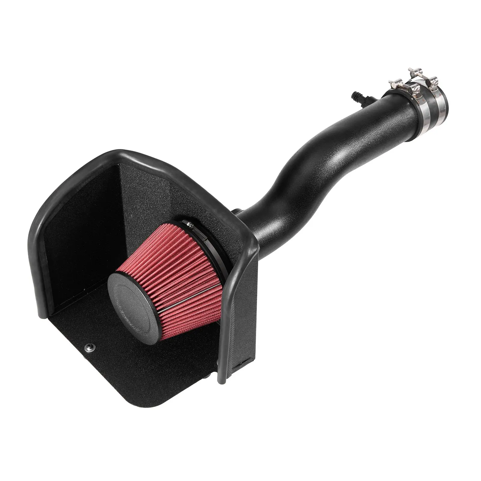 VEVOR 3.3-Inch Durable Cold Air Intake System with Heat Shield, High-Flow Washable Filter Kit, Engine Boost for 2016-2023 Toyota Tacoma 3.5L V6 Gas, Factory Swap Ready, Improves Horsepower & Throttle Response