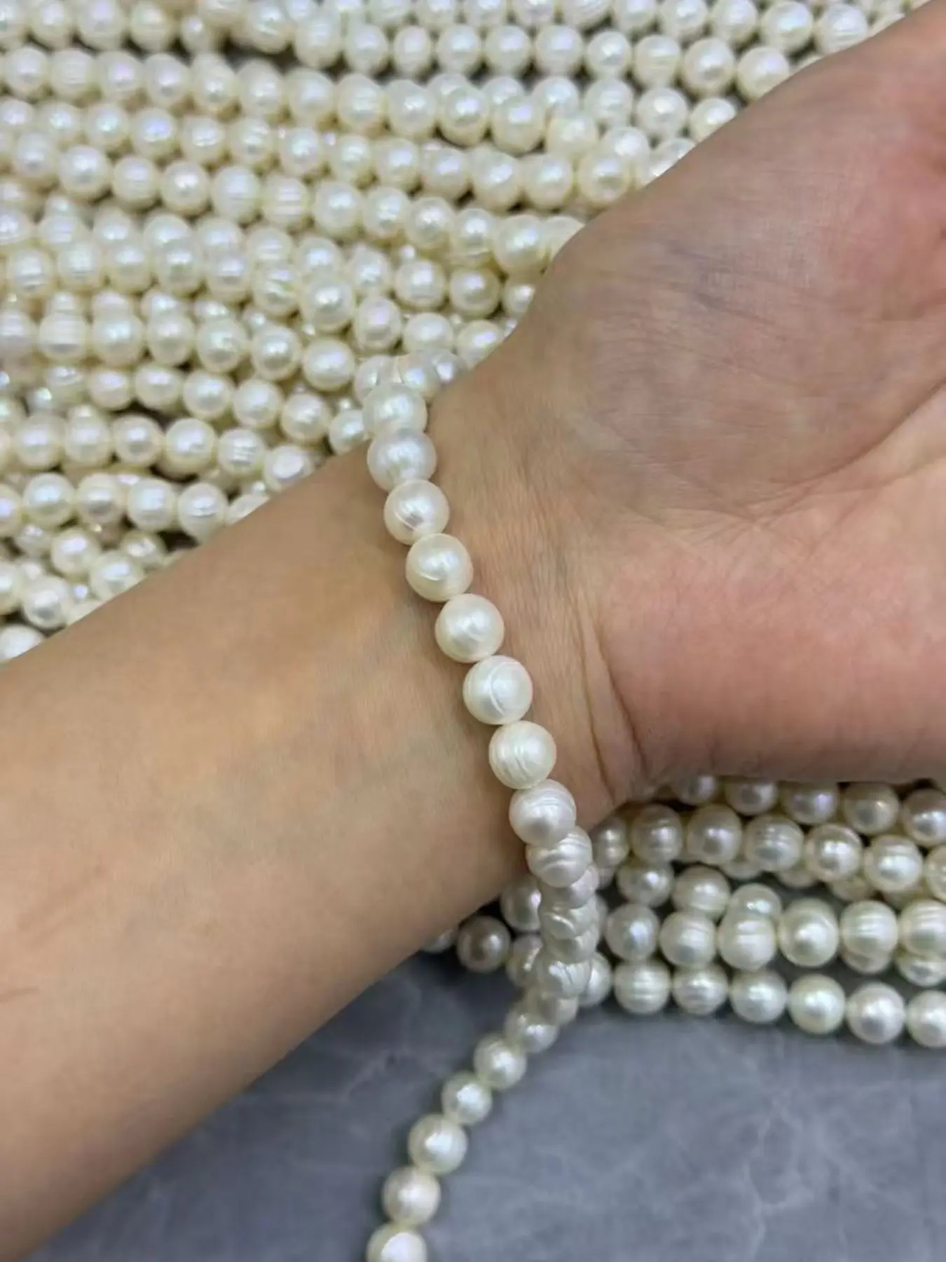 Natural Freshwater Pearl Beads, Round Pearls for Jewelry Making, High-Quality Pearl Supplies, Perfect for DIY Crafts & Accessories, Pearls Beaded, Pearls Beading, Pearls For Crafting