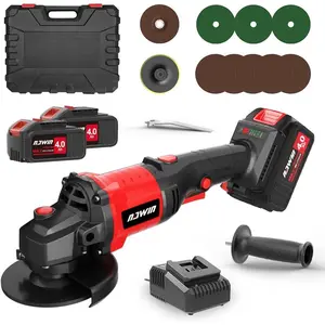 4 inch Angle Kit, Variable Speed, 2*4.0Ah Li-Ion Battery&Fast Charger,9000RPM Brushless Motor, battery angle tool,angle