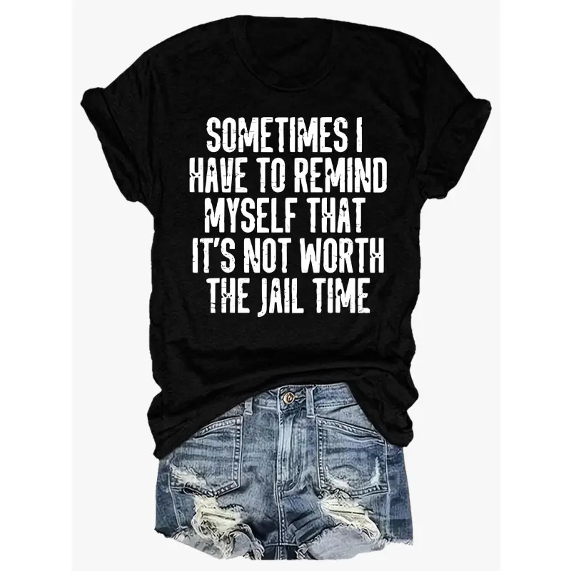 Soft Comfortable Short-Sleeve Round Neck T-Shirt with Satirical Phrase Prints Casual Adult Top for Everyday Wear,graphic,tee casual crewneck,funny,father,Cute,Monaco,breathable,fashion graphic tee,Versatile,Vintage,Men's,Fest,Neck Raglan ,street,p,,zipper