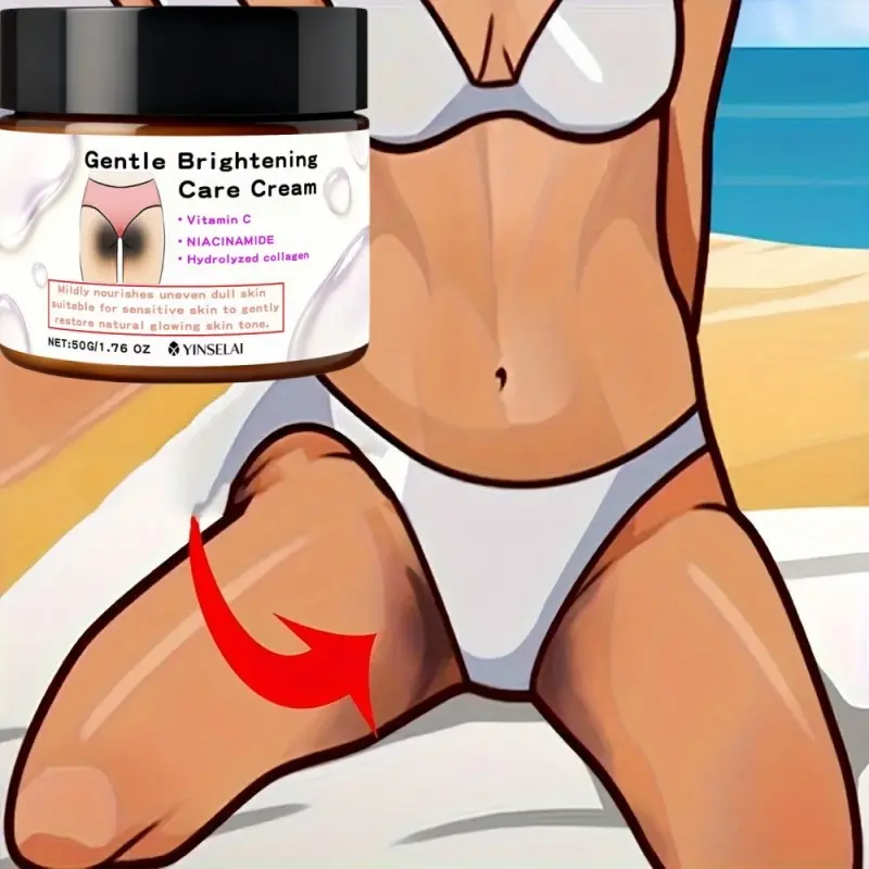 Vitamin C Brightening Cream with Niacinamide – Dark Spot Corrector & Collagen Moisturizer for Glowing, Even Skin Tone 50g