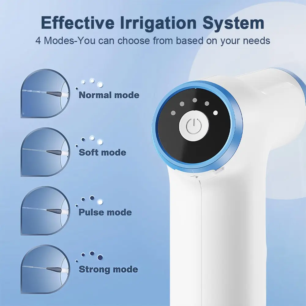 Electric Ear Irrigation Kit, Ear Wax Removal Tool with 5-Hole & 9 Single-Hole Nozzles, Safe Ear Cleaning System with Wash Basin & Towel