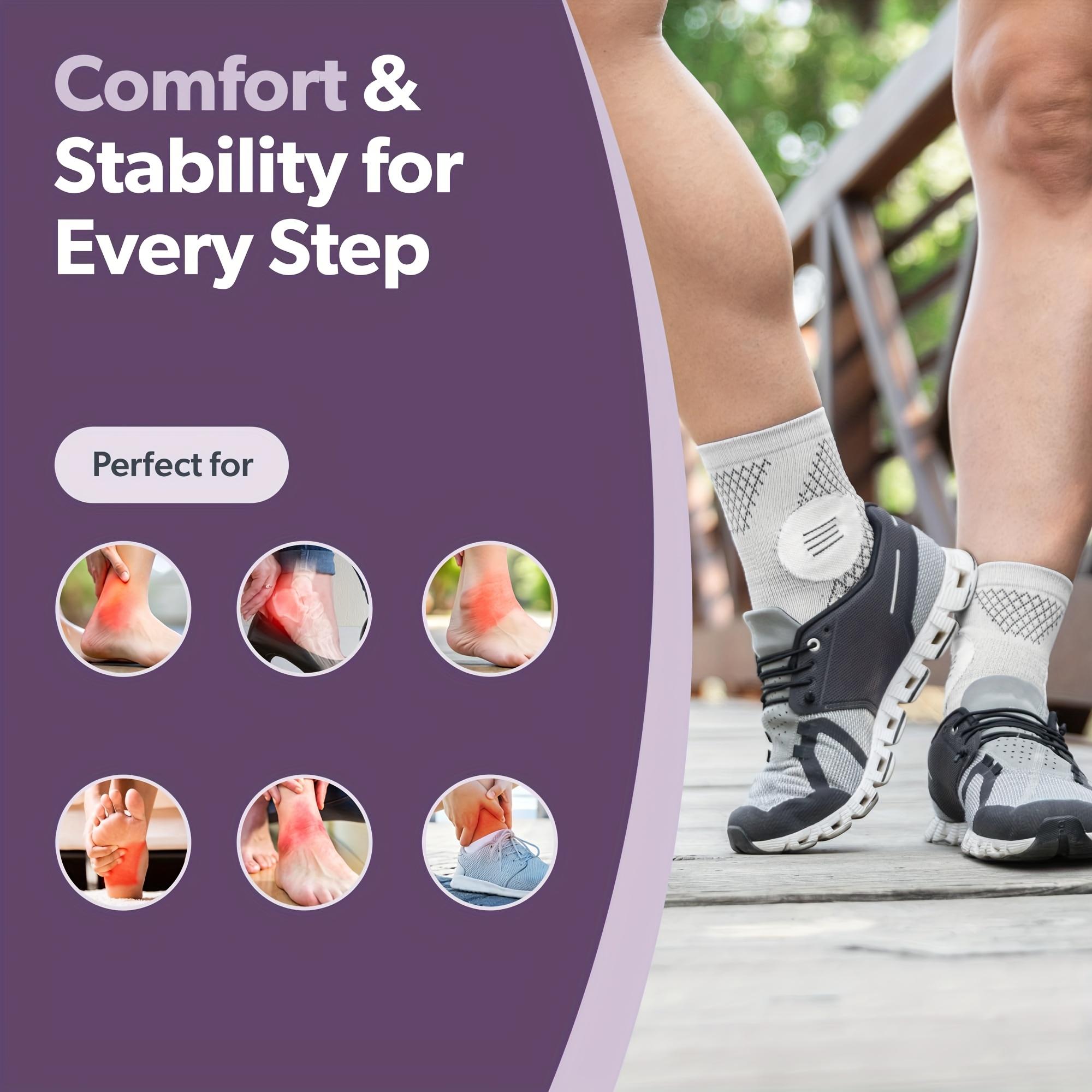 2pcs High-Performance Ankle Compression Sleeves with Stabilizing Arch Support & Open Toe Design - Reinforced Breathable Mesh for Enhanced Sports Stability, Snug Fit for Fitness Enthusiasts and Daily Activities