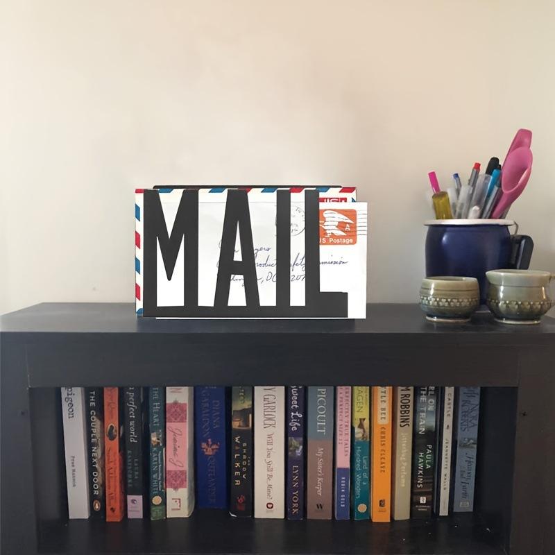 Space-Saving MAIL Letter Holder, Durable Metal Wire Sorter, Desk & Wall Dual-Use Mail Organizer
