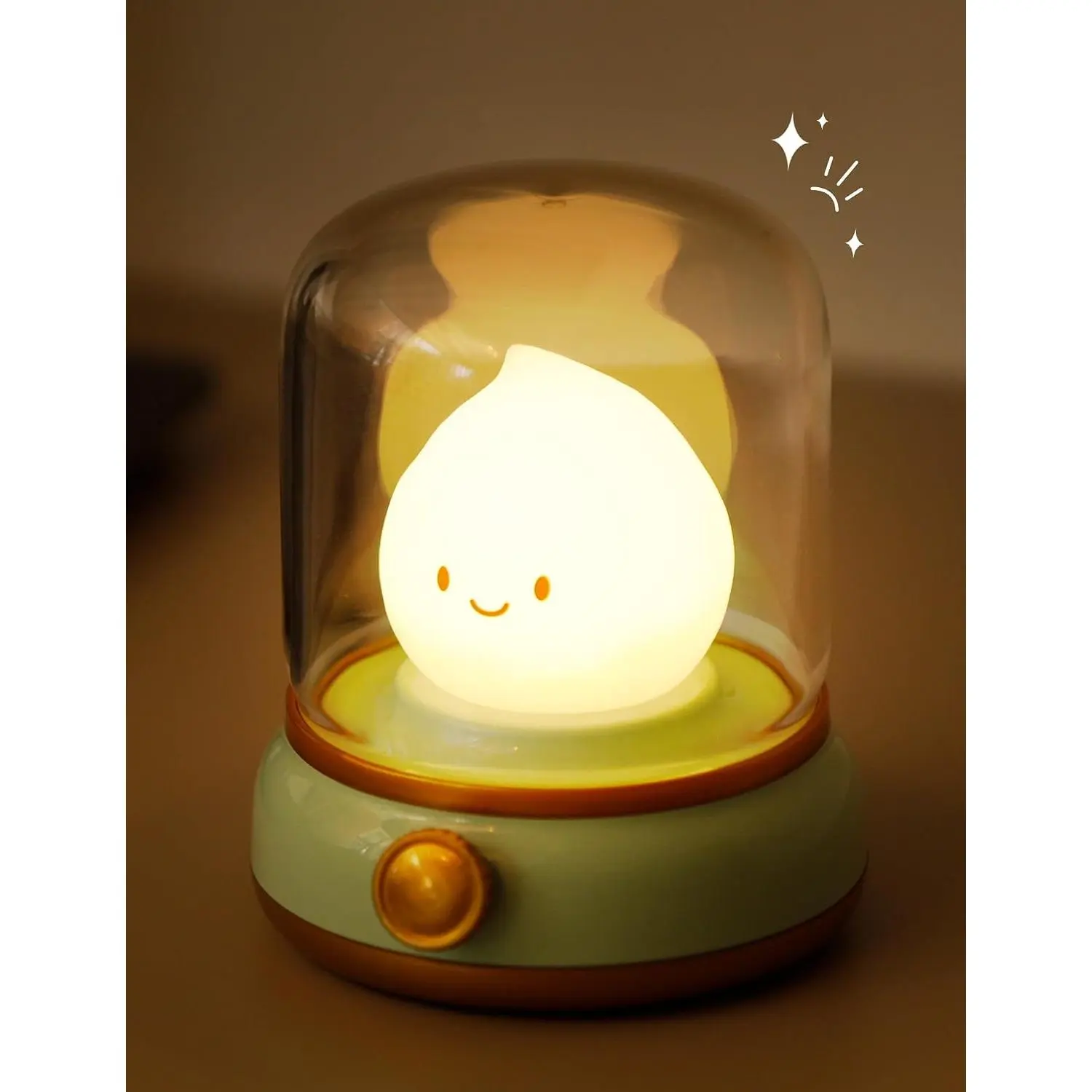 Cute Flame  Night Light, Rechargeable Lamp, Timer, Cozy  | Dimmable, kerosene Lamp, Bedroom Desk Lamps, Bedside Light, Portable,  Lantern Lamp,  Nightlight,  Campfire
