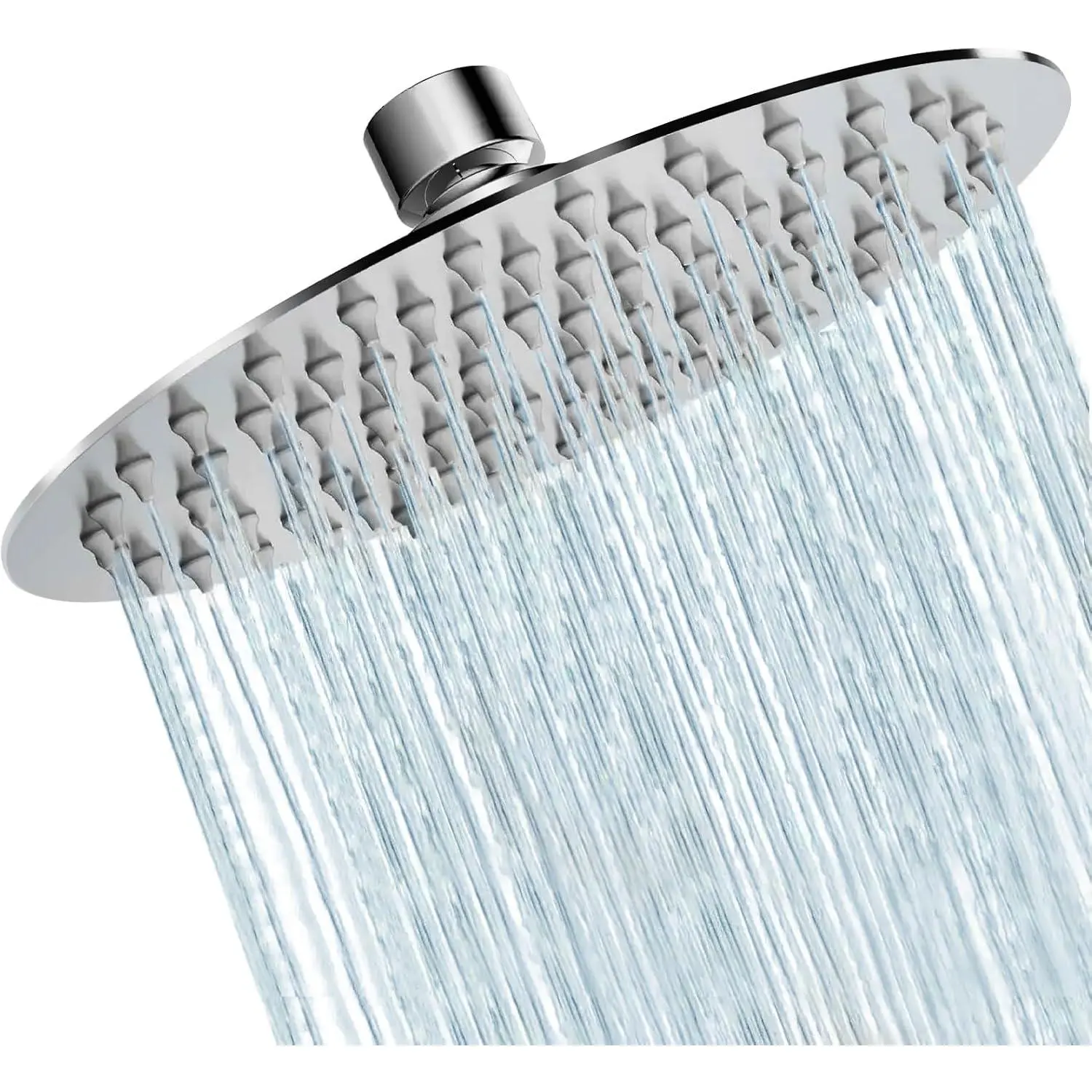 6 Inch High Pressure High Flow Rainfall Waterfall Shower Head Stainless Steel