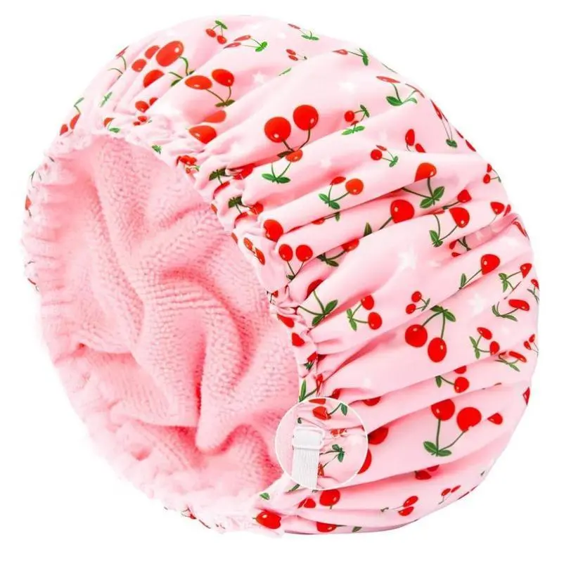 European Style Shower Caps, 3-Pack Unisex Polyester Set with Absorbent Microfiber Lining, Adjustable Hair Drying Cap, Everyday Use, Adjustable Cap, Three Pieces