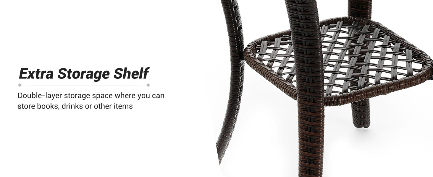 Amopatio Greenish Spring 3 Pieces Patio Furniture Set, Outdoor Rattan Swivel Rocker Gliders for Garden & Backyard, Love Seat Conversation Set with Glass Table Amopatio Greenish Spring 3 Pieces Patio Furniture Set, Outdoor Rattan Swivel Rocker Gliders for Garden & Backyard, Love Seat Conversation Set with Glass Table