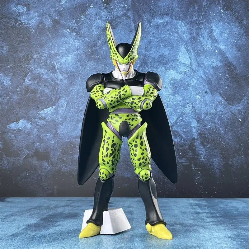 Dragon Ball Complete Form Cell Figure, Anime Collectible Model, Collectible PVC Figure, Desktop Decor, High Detail, Perfect Gift for Boys, Dragon Ball Accessories, Figurine