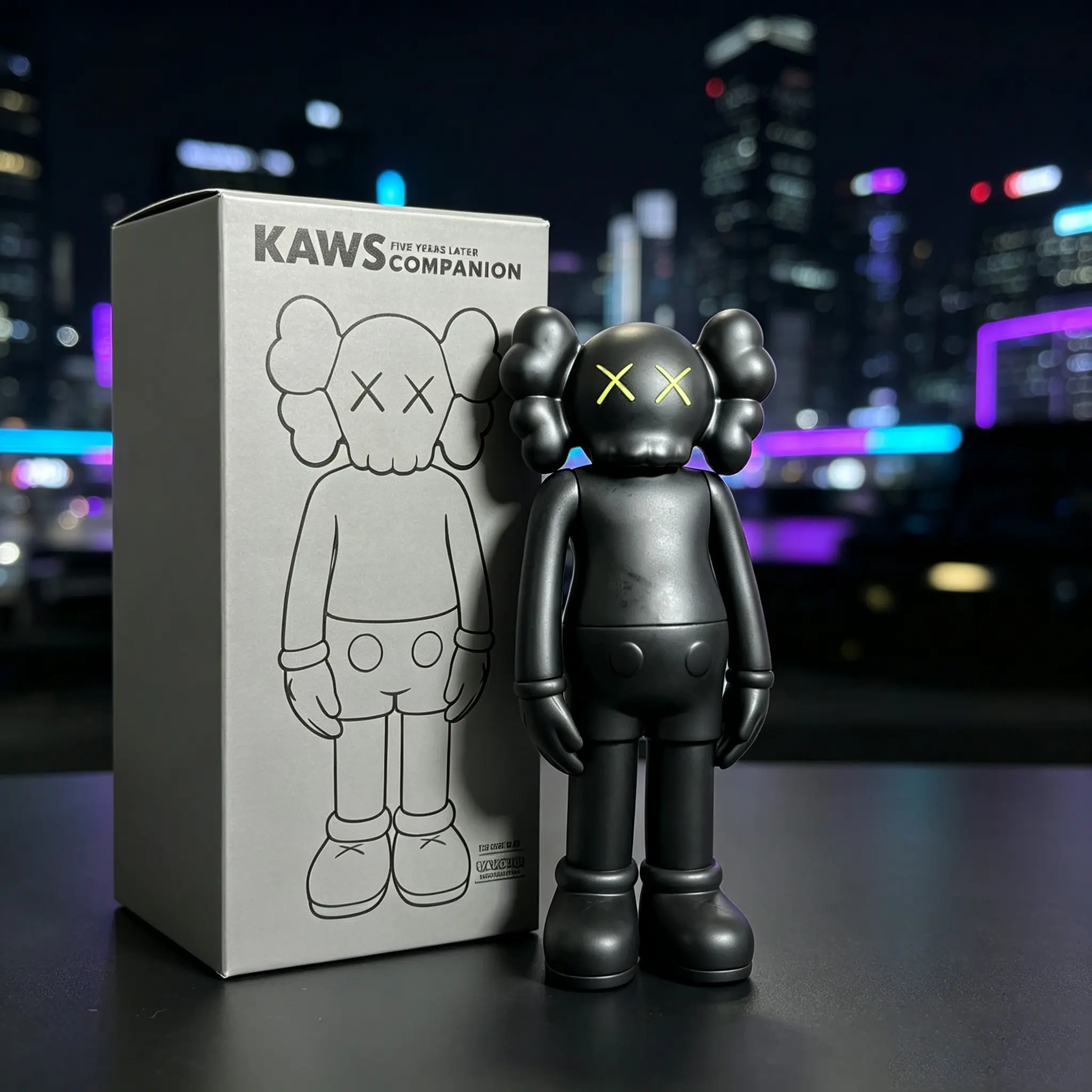 Kaws Companion Classic Standing Figure, Xx Eye Collectible Model, Boxed Trendy Toy, Perfect for Display, Limited Edition Handmade Artwork