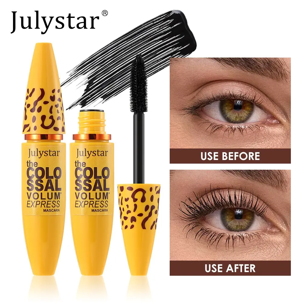 Julystar Colossal Volume Waterproof Volumizing Mascara, Smudge-Free Lengthening Curling, Lightweight Non-Clumping, Long Lasting Eye Makeup, 2026 New