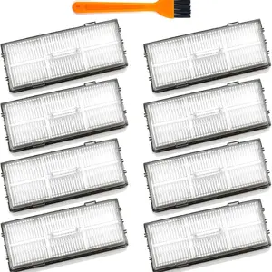 Filter Replacement for Roborock S7 S7+ S7 Max Ultra S8 Pro Ultra S8+ S8 S7MaxV S7 MaxV Plus Robot Vacuum Cleaners,Hard Floor Washable Filters,8 Pack Filters